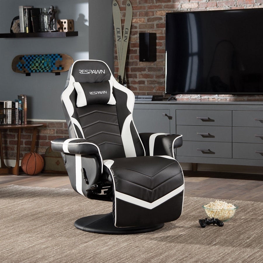 RESPAWN 900 Racing Style Gaming Recliner, Reclining Gaming Chair, Choose a Color (RSP-900)