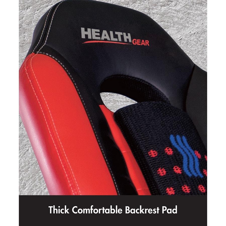 Health Gear 6.9 Deluxe Inversion Table With Removeable Full Back Heat and Massage Pad