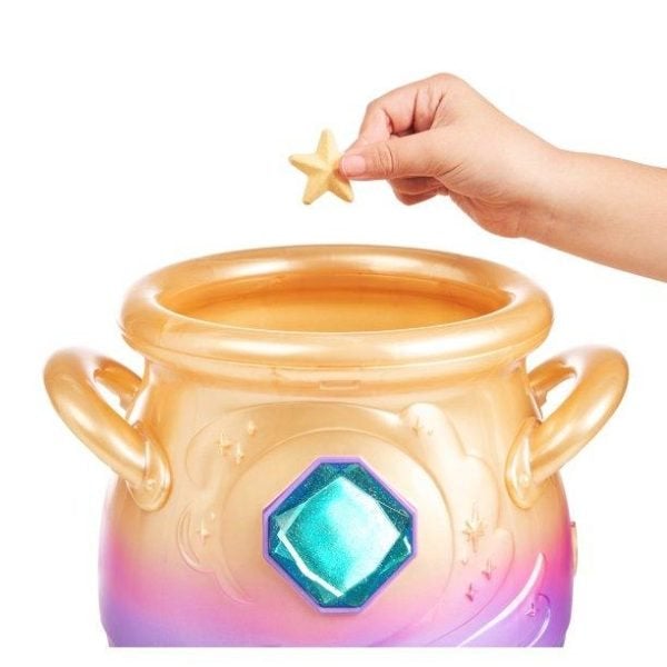 Magic Mixies Magical Misting Cauldron with Interactive 8 inch Blue Plush Toy and 50+ Sounds and Reactions, Toys for Kids, Ages 5+