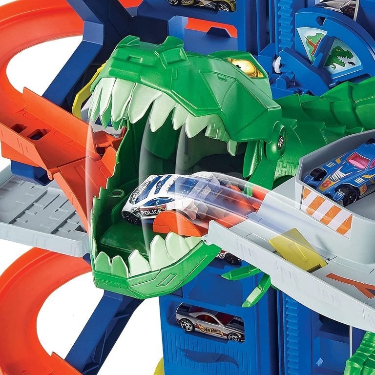Hot Wheels City Robo T-Rex Ultimate Garage Multi-Level