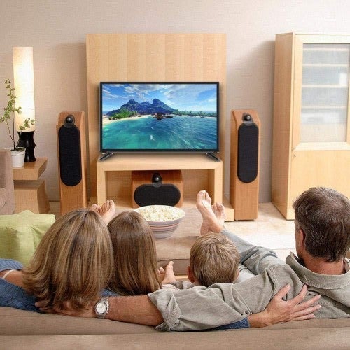 fo sa BCL-32A/3216D 43 Inch TV 4K HD LCD Smart TV Display 1920 1080, WiFi Home TV Supports HDMI/RJ15/AV/USB/HF Antennas/Computer Audio Input and Headphone Output(US Plug)