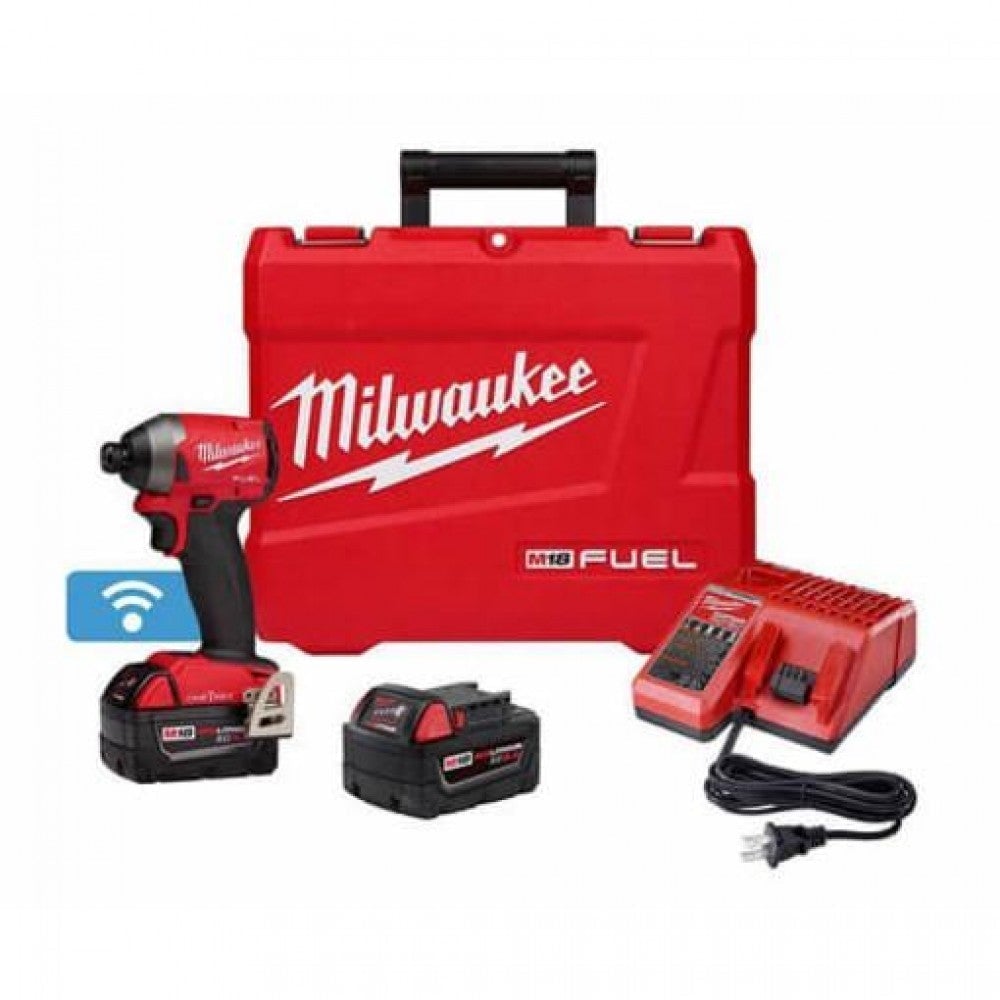 Milwaukee 2857-22 M18 FUEl 1/4′′ Hex Impact Driver with One Key XC Kit