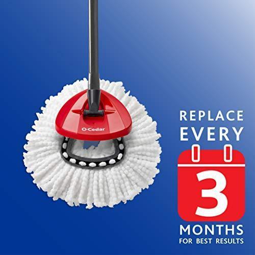 O-Cedar Easywring Microfiber Spin Mop & Bucket Floor Cleaning System with 3 Extra Refills