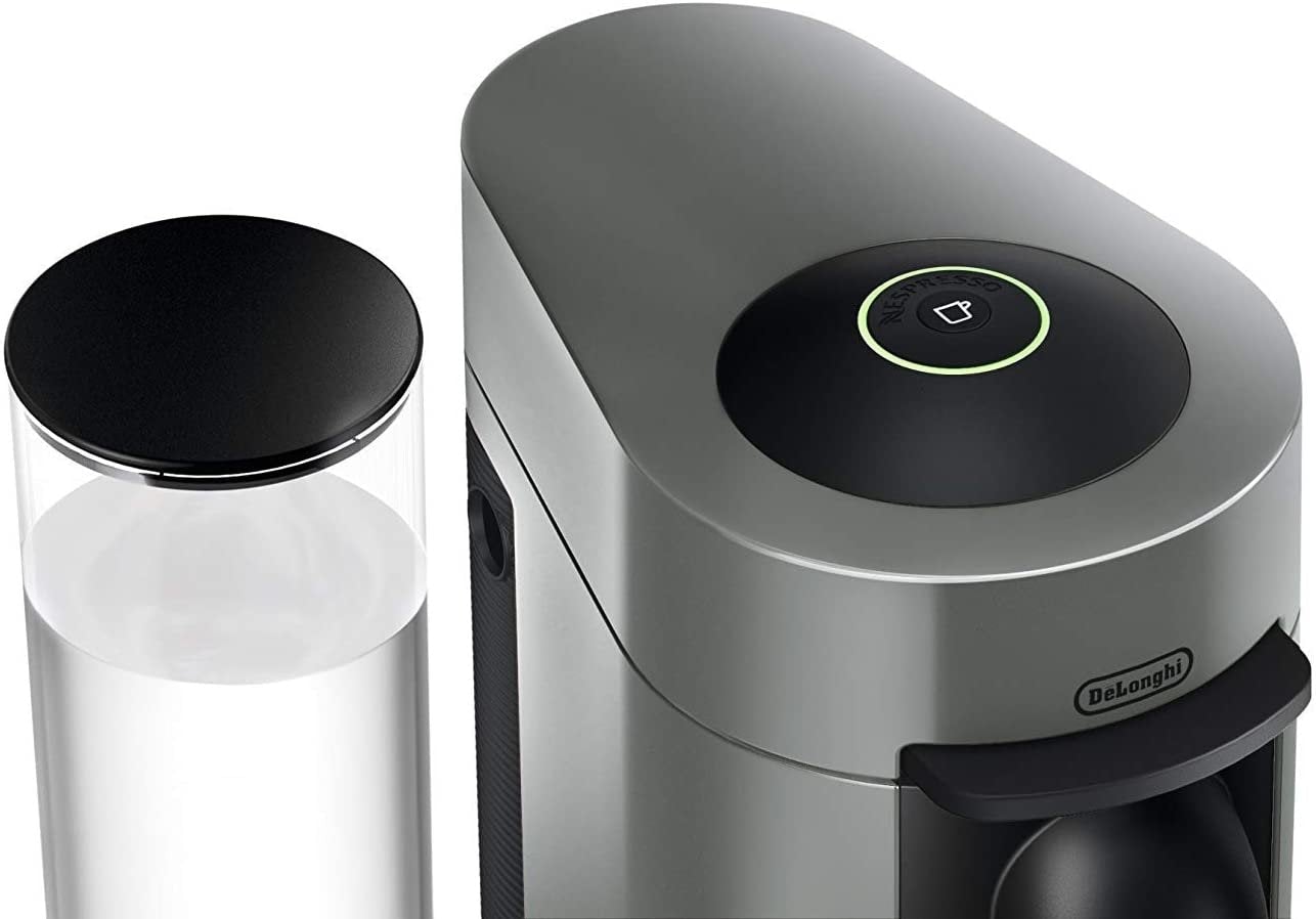 Nespresso Vertuo Plus Coffee and Espresso Maker by De’Longhi, Grey with Aeroccino Milk Frother