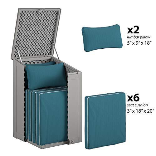 Cosco Outdoor Living 88333GCG1E, Large Lockable Package Delivery and Storage Box, 6.3 Cubic feet, Light Gray BoxGuard