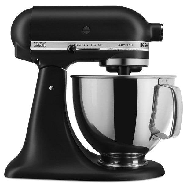 KitchenAid KSM150PS Artisan 5-Qt. Stand Mixer, Black, 5 qt