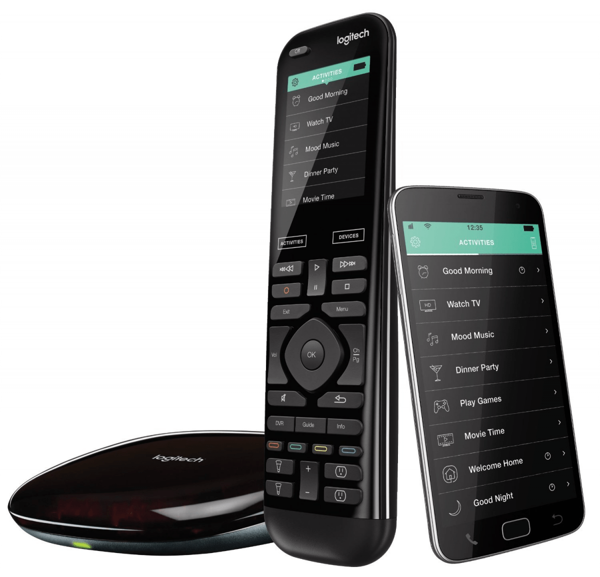 Logitech Harmony Elite Remote Control, Hub and App