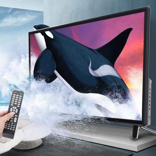 fo sa BCL-32A/3216D 43 Inch TV 4K HD LCD Smart TV Display 1920 1080, WiFi Home TV Supports HDMI/RJ15/AV/USB/HF Antennas/Computer Audio Input and Headphone Output(US Plug)