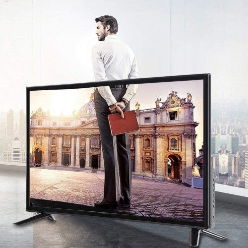 fo sa BCL-32A/3216D 43 Inch TV 4K HD LCD Smart TV Display 1920 1080, WiFi Home TV Supports HDMI/RJ15/AV/USB/HF Antennas/Computer Audio Input and Headphone Output(US Plug)