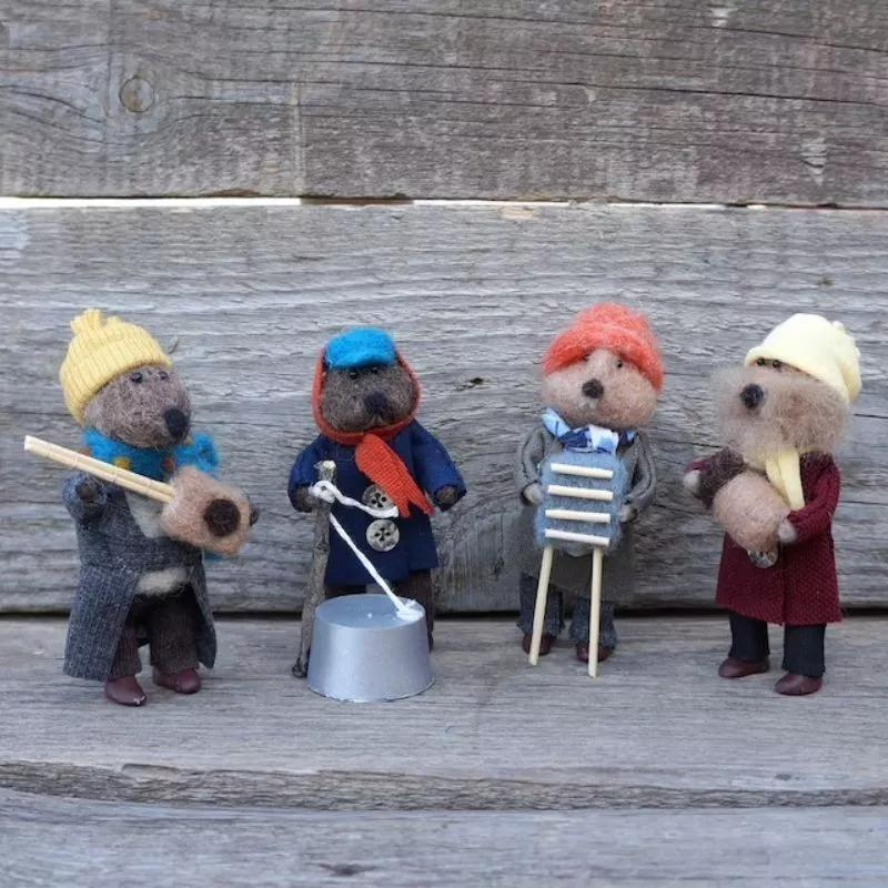 Christmas decoration-Jug-band organic art doll