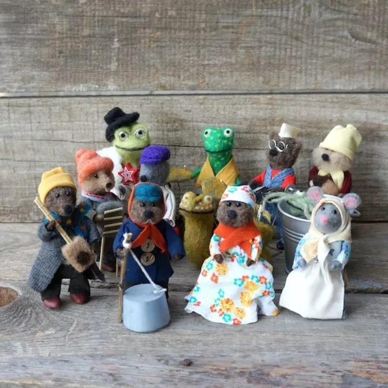 Christmas decoration-Jug-band organic art doll