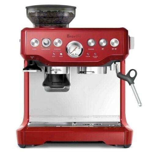 Breville Barista Express BES870XL Programmable Espresso Machine - Cranberry Red