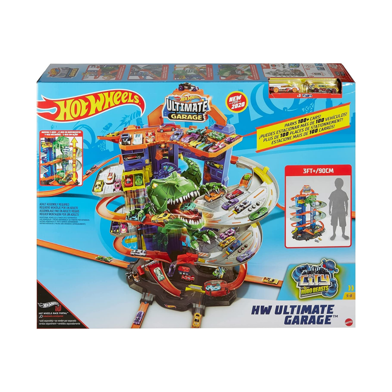 Hot Wheels City Robo T-Rex Ultimate Garage Multi-Level