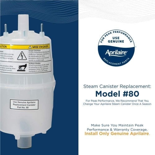 Aprilaire 800 Whole House Steam Humidifier, High Output Humidifier,White,6,200 sq. ft.