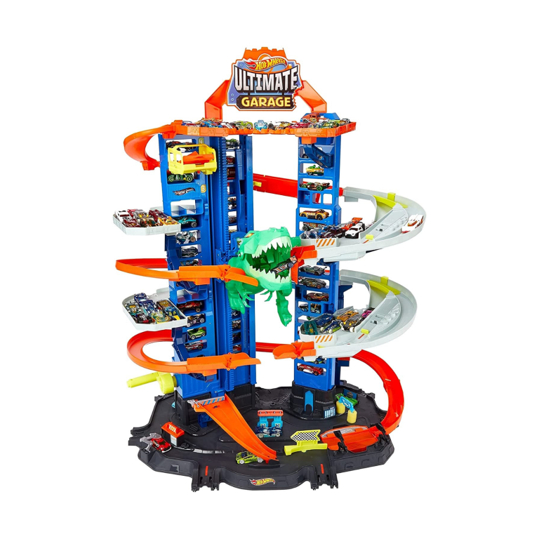 Hot Wheels City Robo T-Rex Ultimate Garage Multi-Level