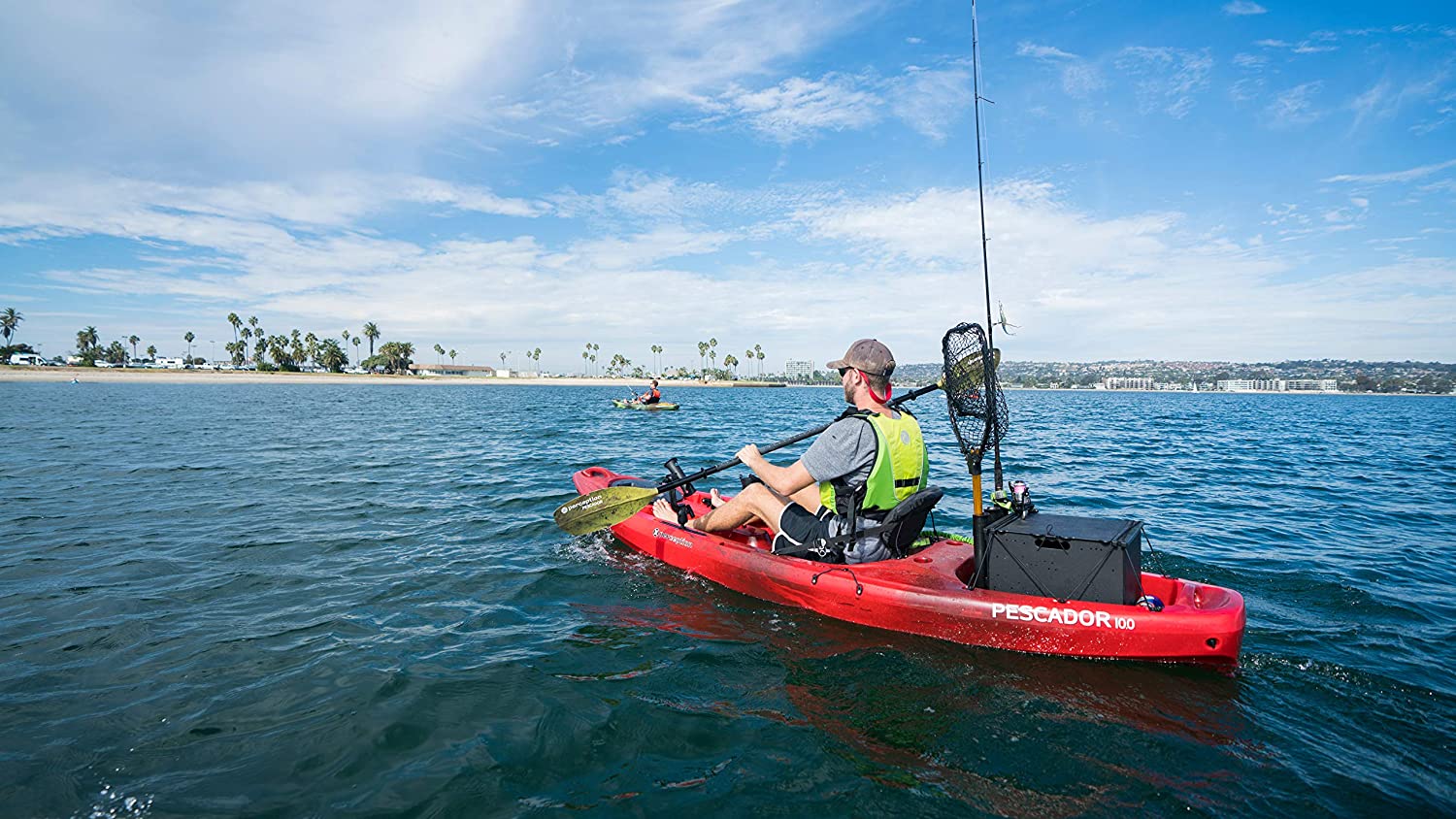 Perception Pescador 10 | Sit on Top Fishing Kayak with Front Storage Well | Large Rear Storage and Dual Rod Holders | 10'