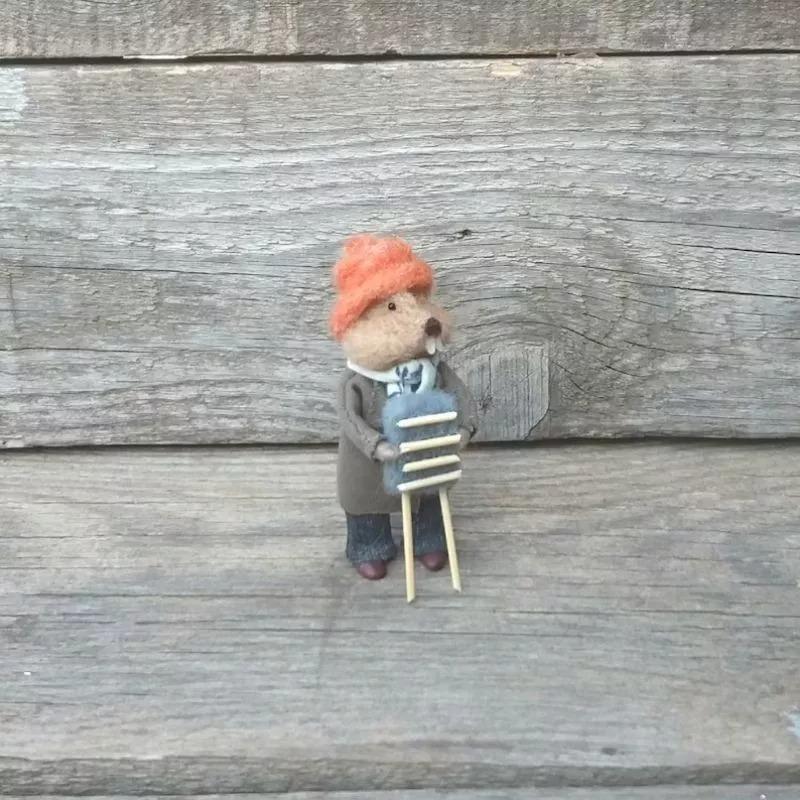 Christmas decoration-Jug-band organic art doll