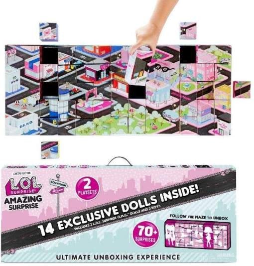 L.O.L. Surprise Amazing Surprise with 14 Dolls, 70+ Surprises & 2 Playset