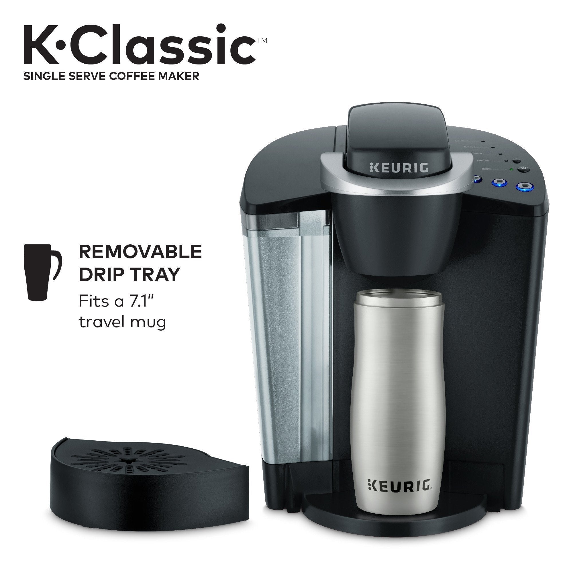 Keurig K-Classic Coffee Maker Single Serve K-Cup Pod Coffee Maker, Black