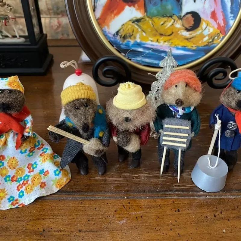 Christmas decoration-Jug-band organic art doll