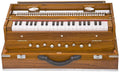 Monoj K Sardar MKS, Harmonium, In USA, Concert Quality, Folding, Special Double Reed, Natural Color, 9 Stop, 3 1/2 Octaves, Padded Bag, Book, Musical Instrument Indian (PDI-AFG)