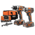 Ridgid R9600 X4 Hyper 18V Cordless Lithium-Ion 1/2 in. Drill Driver and Impact Driver Combo Kit